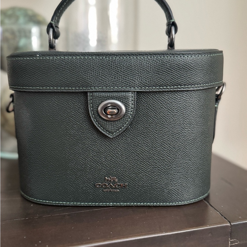 Coach Forest Black Leather Mini Bag